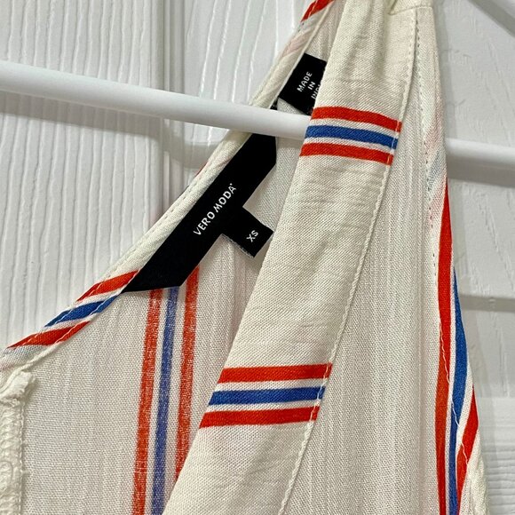 VERA MODA Striped Jumpsuit - Size XS - Picture 3 of 8